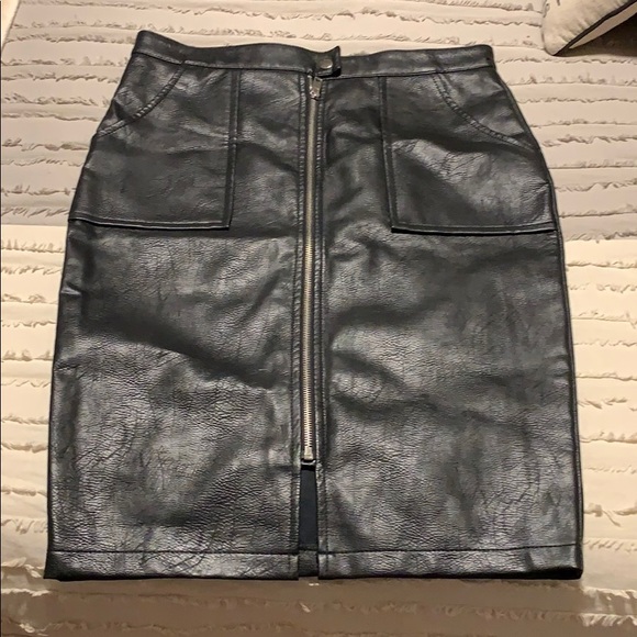 Primark Skirts Primark Black Leather Pencil Skirt Poshmark